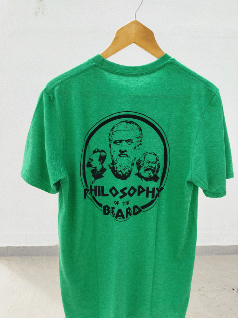 Camiseta Beard One Philosophy of the beard verde espalda
